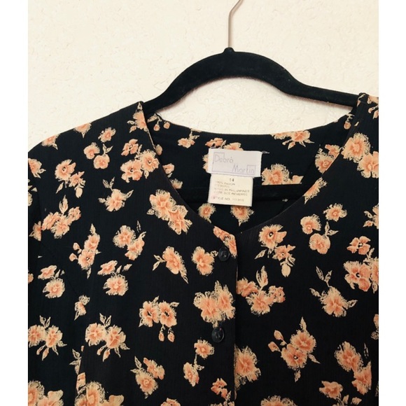 Vintage Debra Martin Button Down Midi Dress - Picture 3 of 4